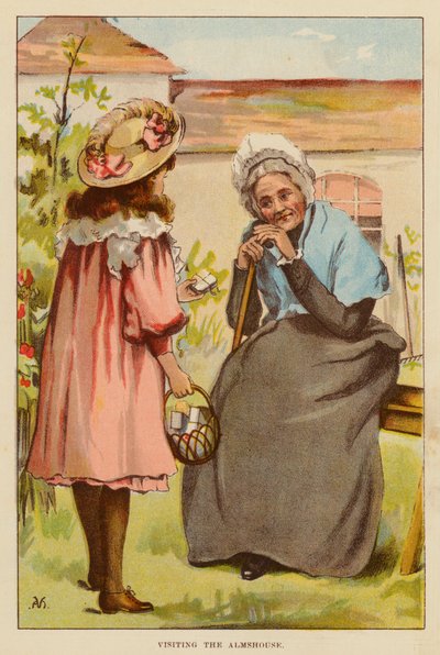 Visita à casa de esmolas (cor litho) de English School