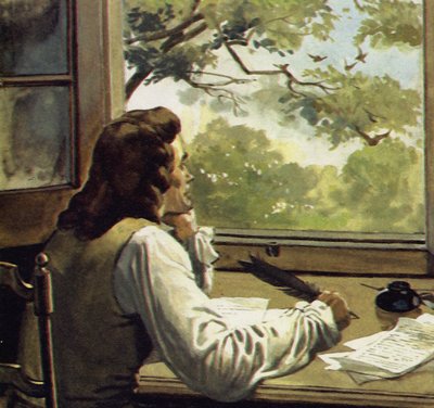 Voltaire foi banido por seu pai para o país onde ele passou seu tempo lendo e escrevendo de English School