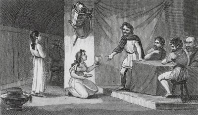 Vortigern e Rowena (gravura) de English School