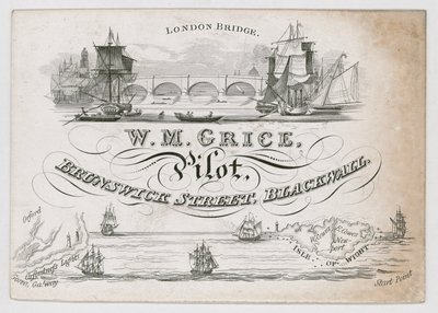 WM Grace, piloto, cartão comercial de English School