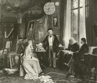 Wagner e seus amigos (gravura) de English School