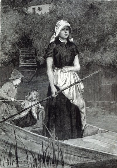 Esperando pelo Pai, de &39;Leisure Hour&39;, 1888 de English School