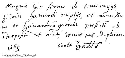 Walter Haddon, (Reformer) de English School