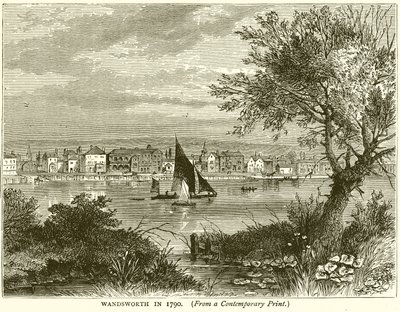 Wandsworth em 1790 de English School