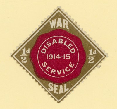 Selo de guerra - serviço desativado 1914-1915 de English School