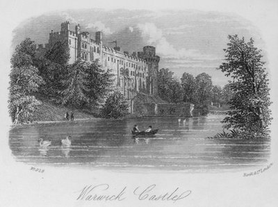 Castelo de Warwick (gravura) de English School