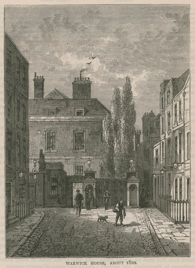 Warwick House, Londres, em cerca de 1810 de English School