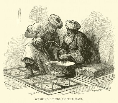 Händewaschen im Osten von English School