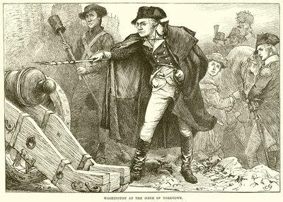 Washington no cerco de Yorktown de English School