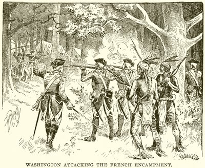 Washington atacando o acampamento francês de English School