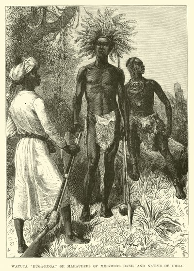 Watuta Ruga-Ruga, ou Marauders da banda Mirambos, e nativo de Uhha de English School