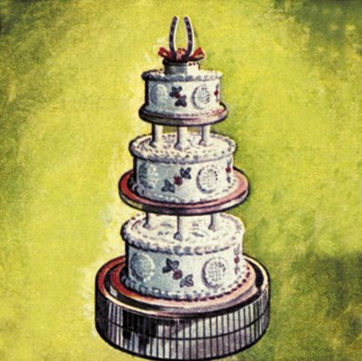 Bolo de casamento de English School