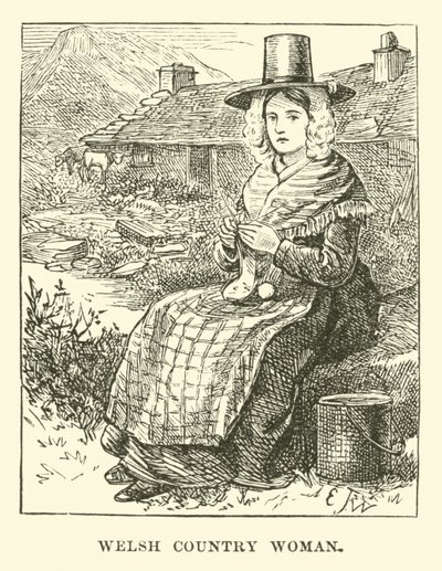 Mulher do país galês de English School