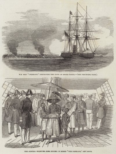 Costa Oeste de África (gravura) de English School