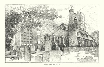 Igreja de West Ham (gravura) de English School
