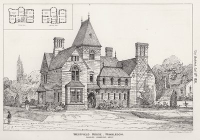 Westfield House, Wimbledon (gravura) de English School