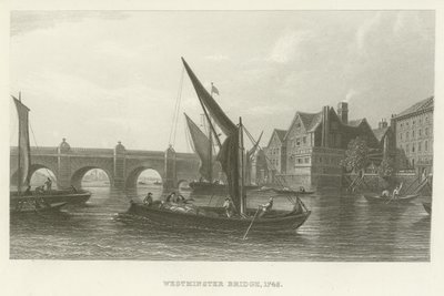 Ponte de Westminster, 1745 de English School
