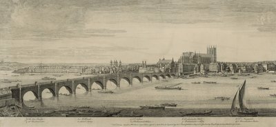 Westminster Bridge, Londres, tirada do Sr. Scheves Sugar House, em frente à York House de English School