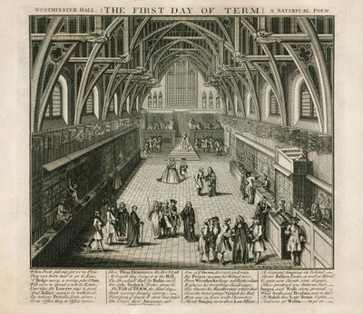 Westminster Hall, o primeiro dia do termo, um poema satírico de English School