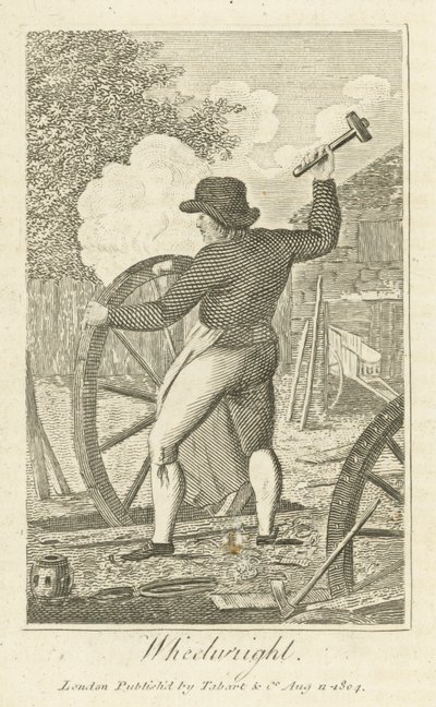 Wheelwright (gravura) de English School