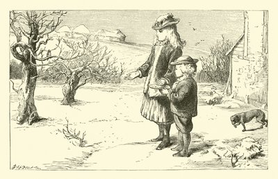 Quando a neve está no chão de English School