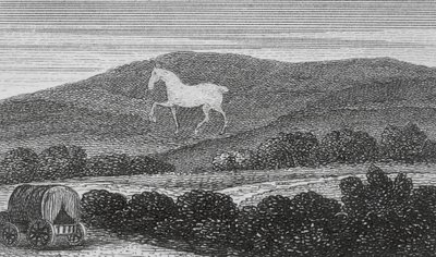 White Horse Vale, Berkshire (gravura) de English School