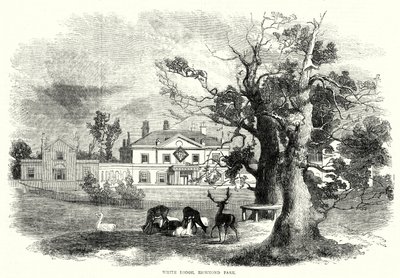 White Lodge, Richmond Park (gravura) de English School