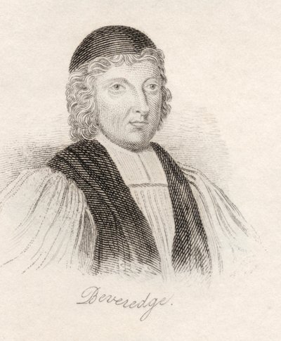 William Beveridge, do &39;Crabb&39;s Historical Dictionary&39;, publicado em 1825 de English School