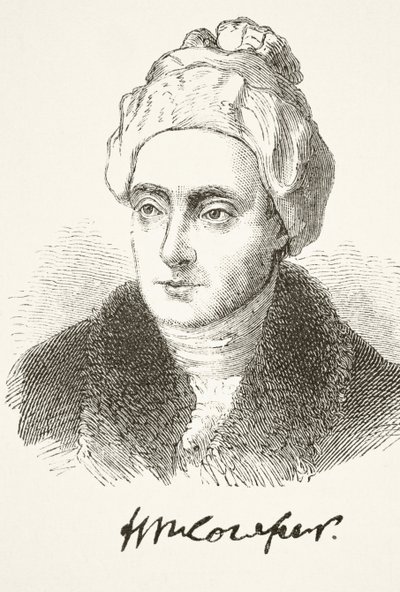 William Cowper, de "A História Nacional e Doméstica da Inglaterra" por William Hickman Smith Aubrey (1858-1916) publicou Londres, c.1890 de English School