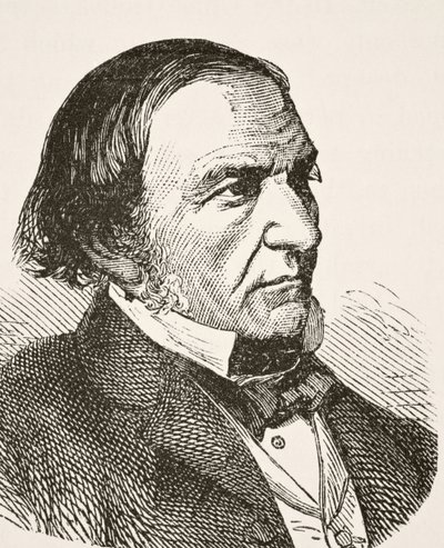 William Ewart Gladstone, de "A História Nacional e Doméstica da Inglaterra", de William Hickman Smith Aubrey (1858-1916) publicou Londres, c.1890 de English School