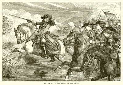 William III na batalha do Boyne de English School
