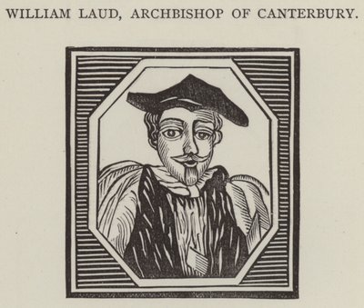 William Laud, Arcebispo de Canterbury (gravura) de English School