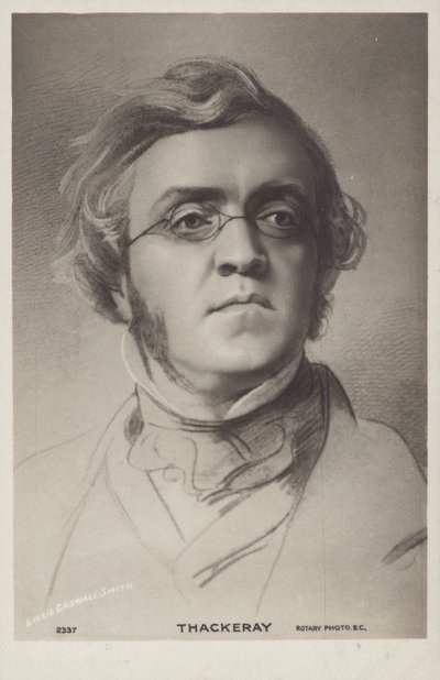 William Makepeace Thackeray (1811-1863), romancista inglês (litografia) de English School