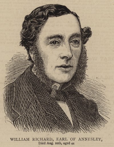 William Richard, Conde de Annesley (gravura) de English School