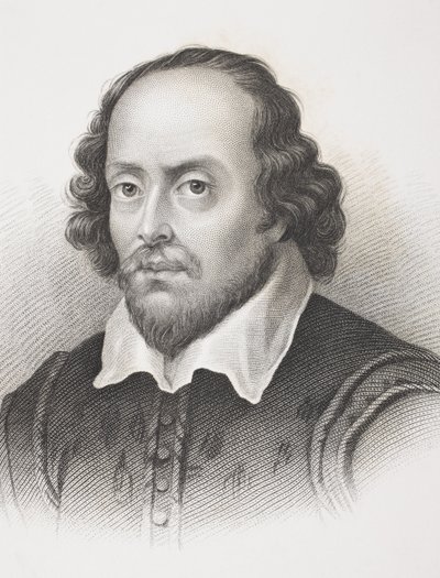 William Shakespeare, da &39;Galeria de Retratos Históricos&39;, publicado em 1880 de English School