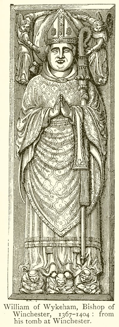 William de Wykeham, bispo de Winchester, 1367-1404 de English School