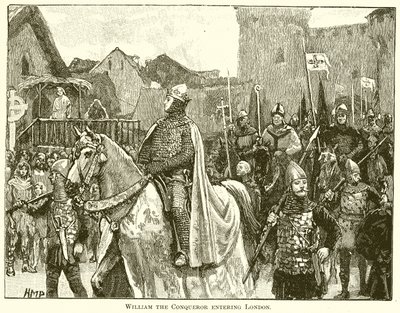 Guilherme, o Conquistador, entrando em Londres de English School