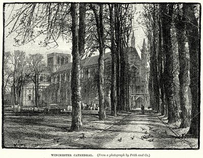 Catedral de Winchester (gravura) de English School