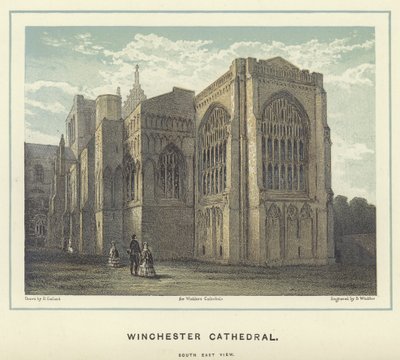 Catedral de Winchester, vista sudeste de English School