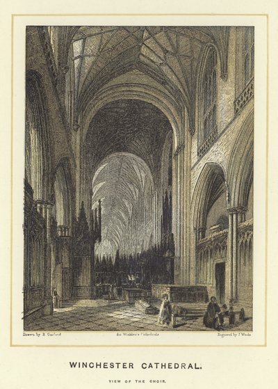 Catedral de Winchester, vista do coro de English School