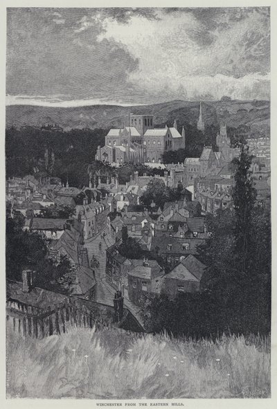 Winchester, de Eastern Hills (litho) de English School