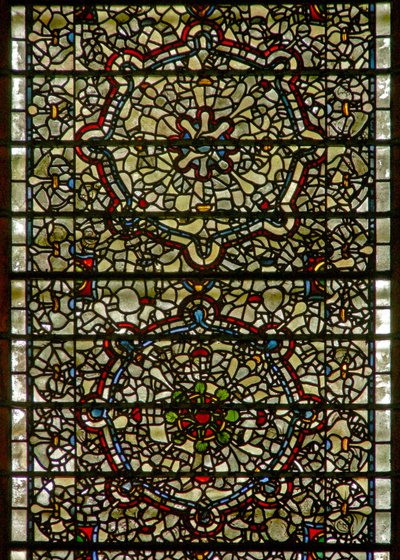 Janela cinco irmãs retratando grisaille de English School