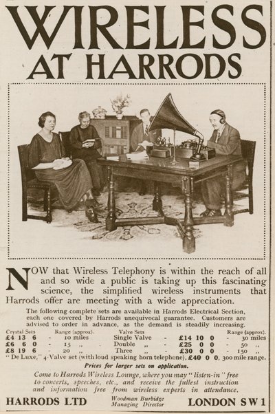 Wireless na Harrods de English School