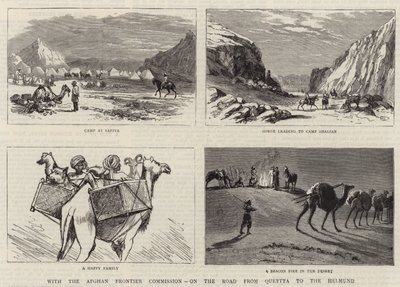 Com a Comissão da Fronteira Afegã, na estrada de Quetta para o Helmund de English School