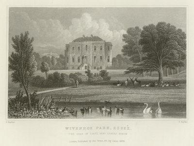 Wivenhoe Park, Essex, a sede do general de estado dos Estados Unidos da Rebow de English School
