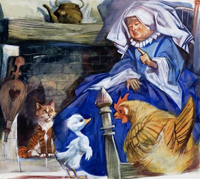 Mulher, com, fazenda, animais de English School