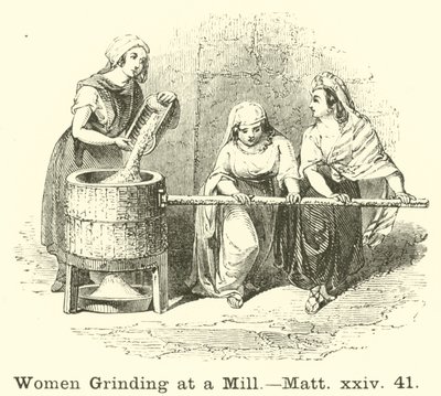 Mulheres moendo em um moinho, Matt, xxiv, 41 de English School