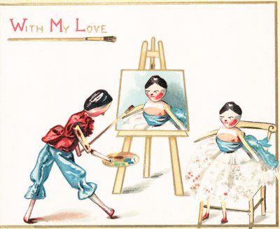 Pintura De Boneca De Madeira, Cartão De Natal de English School