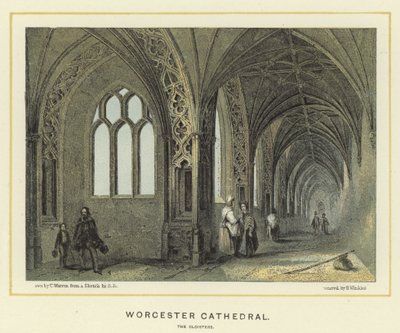 Catedral de Worcester, os claustros de English School