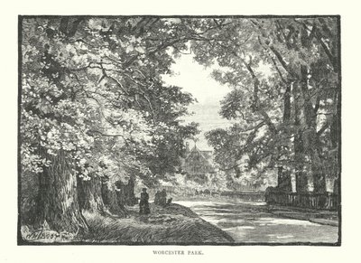 Worcester Park (gravura) de English School